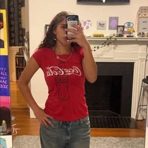 Coca Cola bedazzled baby tee